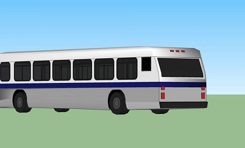 modern bus 3d model