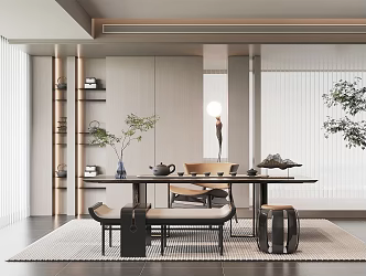 Modern Tea Room 3d model