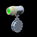 Accurate Industrial Flowmeter Device With Green Digital Display And Flange Connection