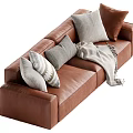 Middle-style multiplayer sofa 3d model