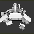Futuristic Control Console With Multiple Screens Data Displays And Spherical Tech Devices