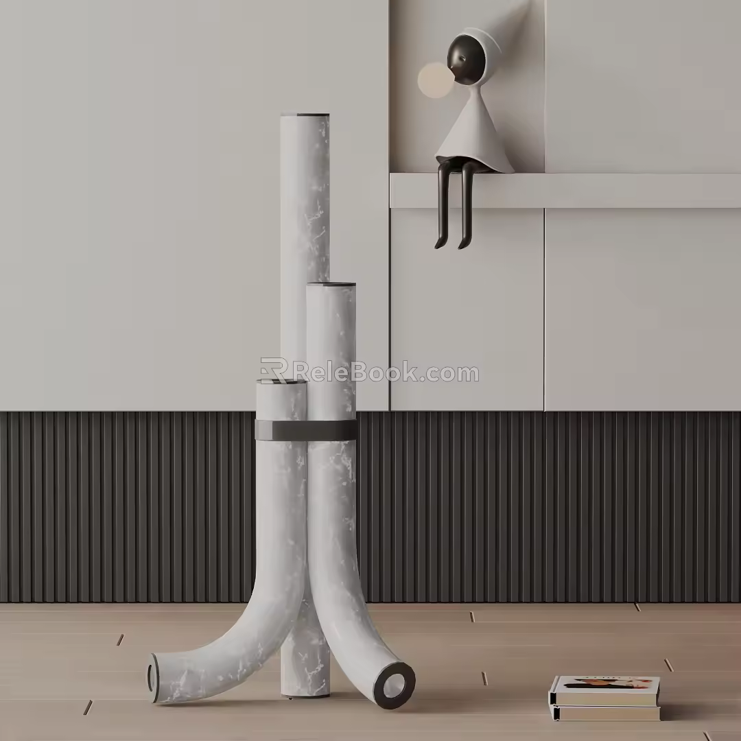 Modern floor lamp 3d model