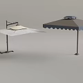 Outdoor Sunshade Designs Featuring Wall Mounted And Freestanding Models With Beige And Gray Fabric