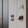 Modern Curved Wall Lamps Design For Interior With White Wall And Switch Panels