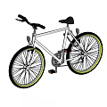 Black Bicycle With Classic Design Sturdy Frame Comfortable Seat And Large Wheels