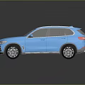 Stylish Blue BMW SUV With Sunroof And Modern Exterior Design