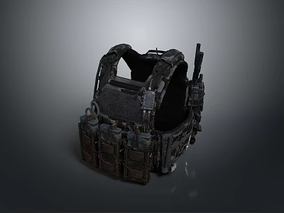 Multifunctional Tactical Vest With Multiple Pockets Durable Material For Daily Outdoor Use 3d model