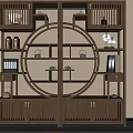 New Chinese-style Antique Display Cabinet 3d model