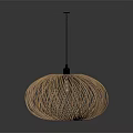 Modern Round Wicker Pendant Light With Natural Weave And Contemporary Design