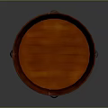 Household Wooden Barrel With Solid Wood Construction Metal Hoops And Sturdy Legs