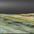 Artistic Micro Terrain Design Featuring Layered Wavy Texture And Earthy Tones