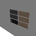Upholstered Bed Headboards in Dark Gray and Light Brown with Stripe and Square Stitched Designs