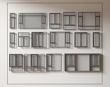 Modern windows combination windows glass windows floor-to-ceiling windows balcony windows bay windows bedroom windows sliding windows casement windows doors and windows 3d model