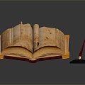 Books Books Ancient Books Classical Books Ancient Books Literature Materials Books Materials Learning Supplies Pen 3d model