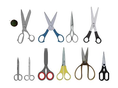 Modern Scissors Cutter Eyebrow Scissors Manual Scissors model