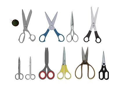 Modern Scissors Cutter Eyebrow Scissors Manual Scissors 3d model