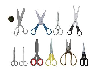 Modern Scissors Cutter Eyebrow Scissors Manual Scissors 3d model