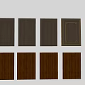 Dark Brown Wooden Wardrobe Doors Featuring Various Unique Design Styles For Home