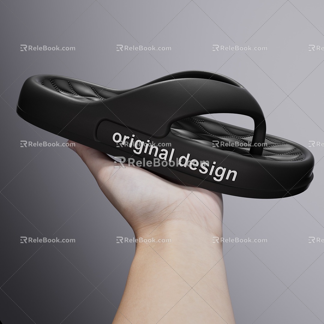 Slippers hand rest 3d model