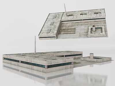 Industrial plant 3d model