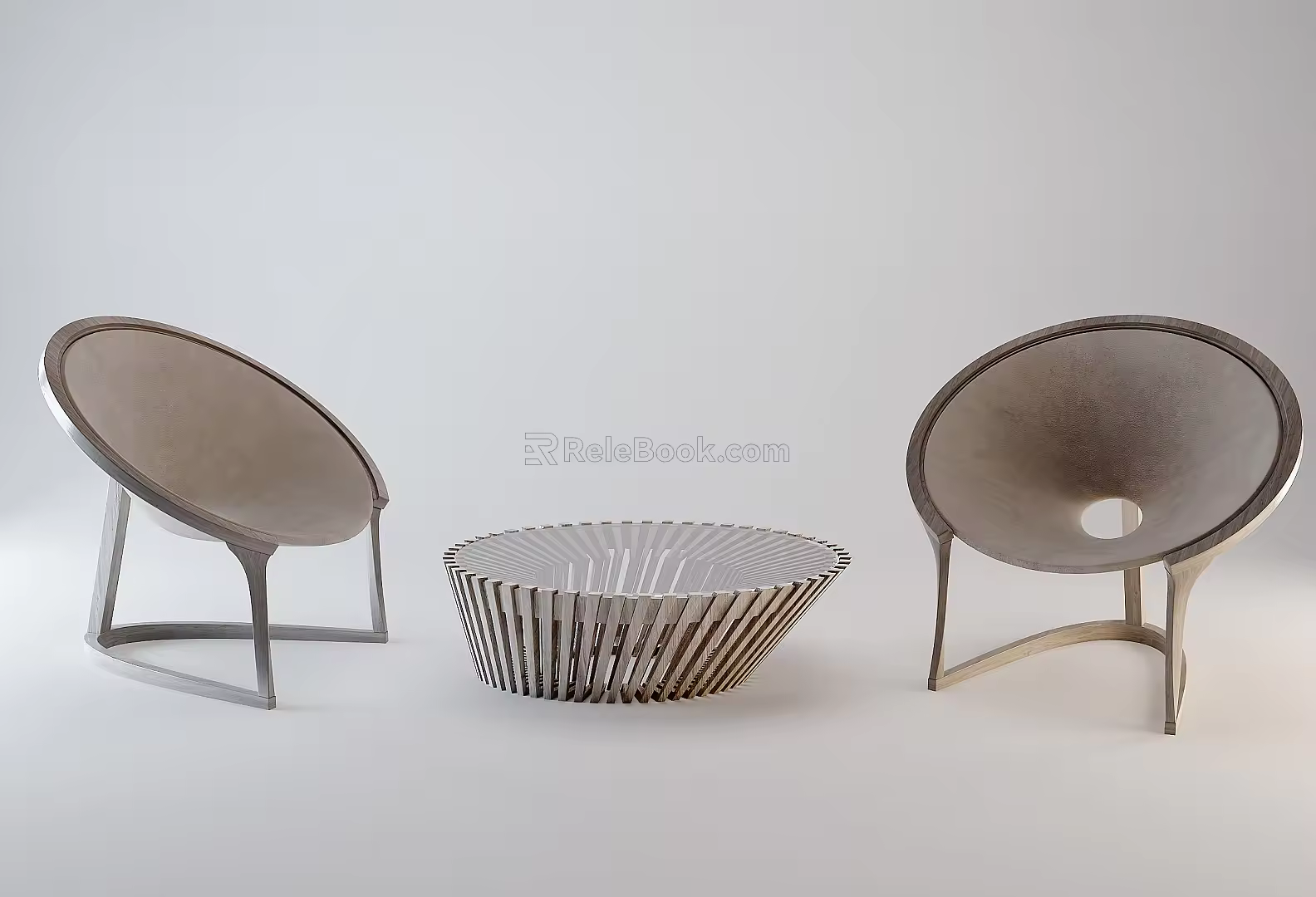 Modern leisure sofa combination rest chair 3d model