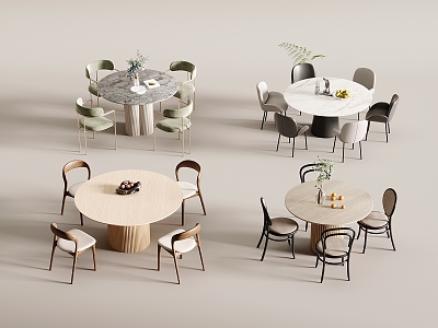 Dining table and chair model