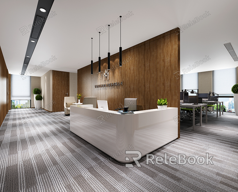 Modern Hall Office Reception Hall model