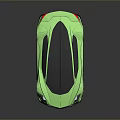 Green Sports Car With Sleek Modern Design Unique Wheels And Aerodynamic Body