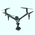 Advanced Professional Unmanned Aircraft With Multi Rotor Propellers And Mounted Camera
