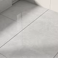 Modern Gray Smooth Floor Tiles With Indoor Surface Texture And Large Area Layout