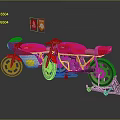 Two Red Motorcycles With Classic Design And Shiny Body Details