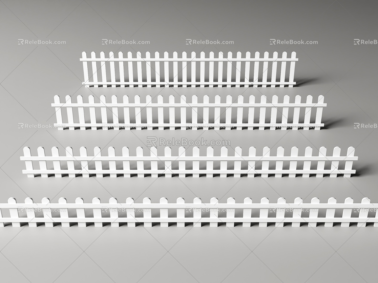 Fence fence fence wooden fence garden fence anticorrosive wooden fence fence fence fence 3d model