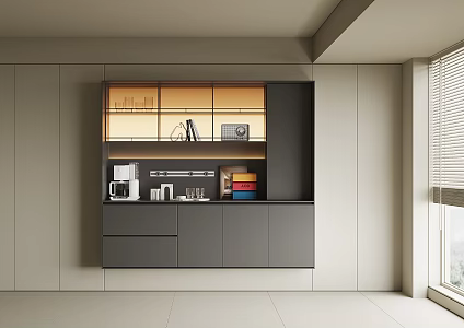 Modern Wine Cabinet Sideboard 3d model