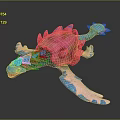 Turtle Cartoon Turtle Snapping Turtle Chickbill Turtle Reptile Cold Blooded Animal Reptile Class 3d model