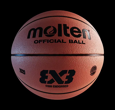 Molten Professional High Quality Official Basketball FIBA Endorsed Sports Equipment 3d model