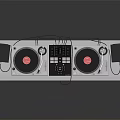 High Quality Commercial DJ Equipment With Dual Turntables Mixer Speakers Vinyl Storage And Metal Stand