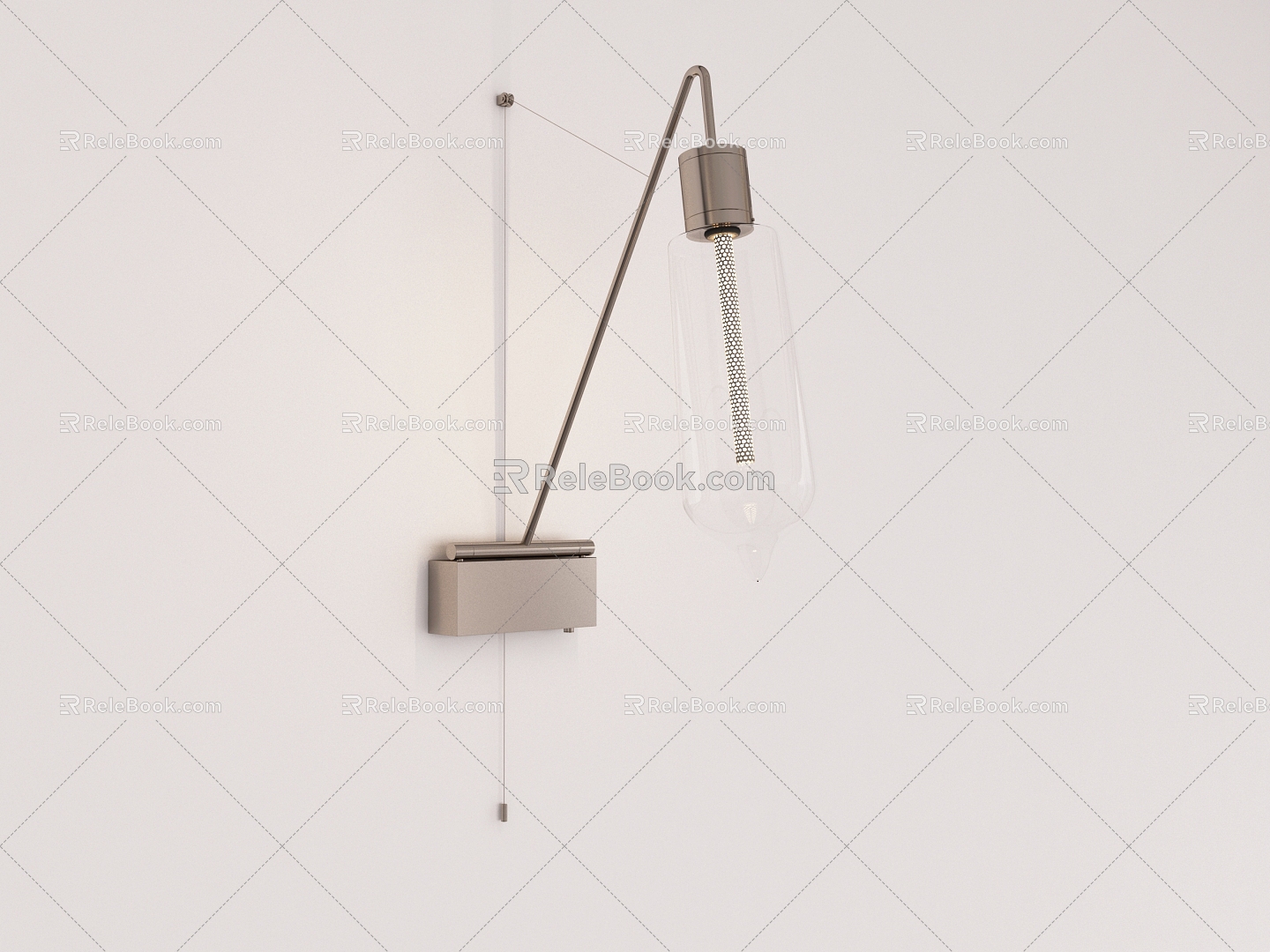 modern wall lamp bedside wall lamp glass wall lamp 3d model