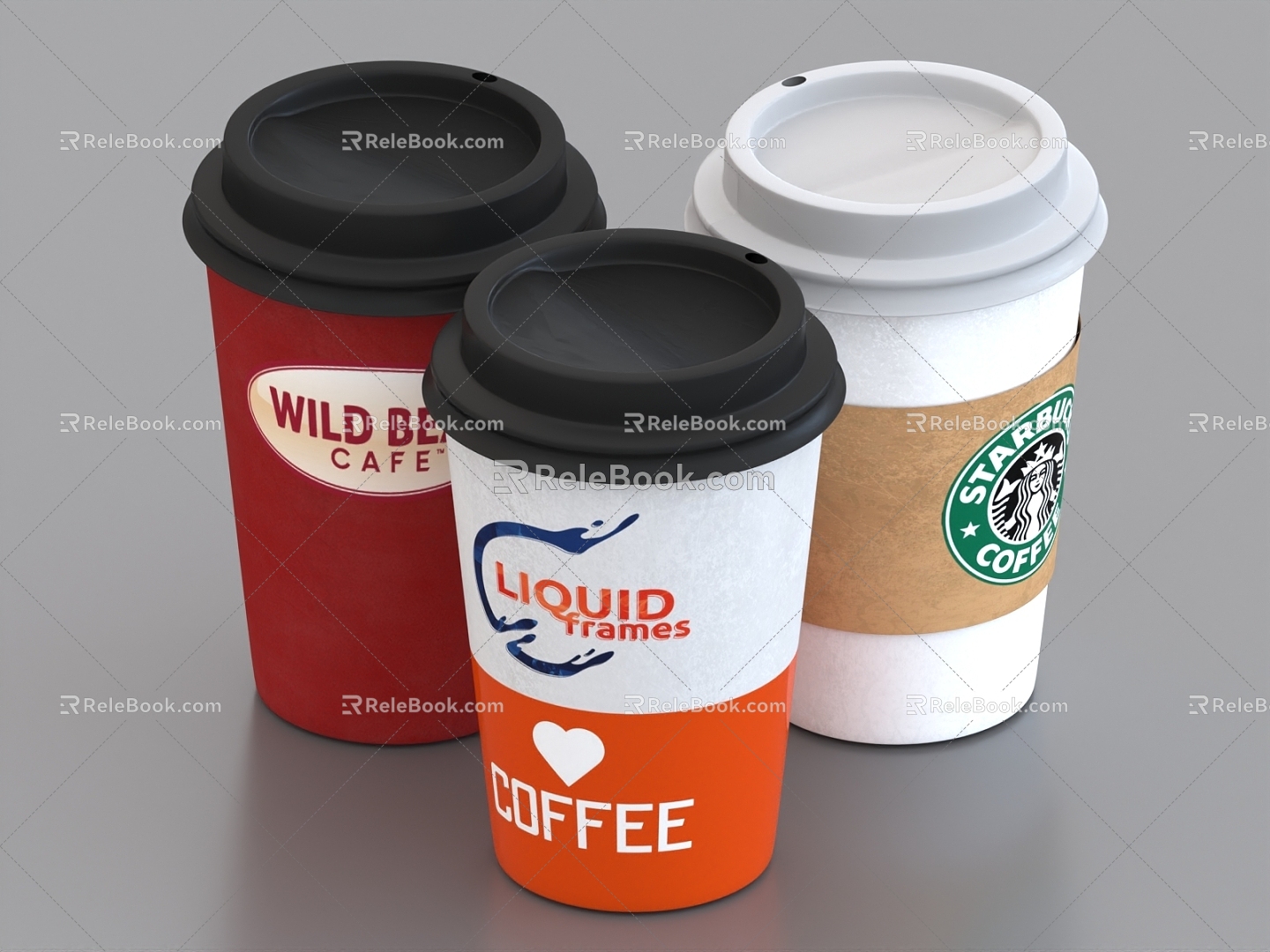 Milk Tea Cup Beverage Cup Coffee Cup Paper Cup 3d model