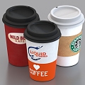 Milk Tea Cup Beverage Cup Coffee Cup Paper Cup 3d model