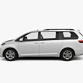 White Family MPV Car Side View With Spacious Windows And Alloy Wheels