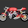 Modern motorcycle two-wheeled motorcycle off-road motorcycle road racing motorcycle 3d model