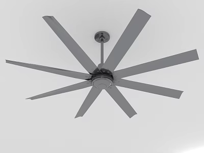 Modern Ceiling Fan With Multiple Blades For Efficient Air Circulation In Home 3d model