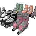 Colorful Roller And Ice Skates Sports Equipment With Multiple Styles And Colors