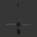 Modern Military Helicopter With Sleek Metallic Body Rotor Blades And Tail Fin