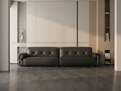 Modern three-seat sofa 3d model