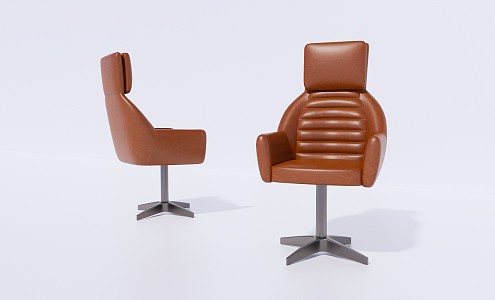 Modern Office Chair Leather Office Chair Leisure Chair 3d model