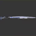 Sky Whale Airship Modern Design With White Blue Color Streamlined Body And Tail Structure