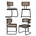 Contemporary Accent Chairs Featuring Metal Frames Woven Details And Plush Upholstered Seats In Various Styles