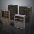 Home Storage Furniture Collection With Glass Door Cabinets And Wooden Drawers