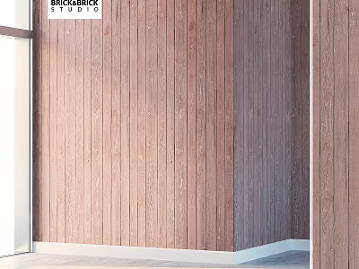 Modern Wooden Wall Components For Home Interior Design And Decoration 3d model
